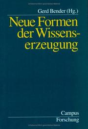 Cover of: Neue Formen der Wissenserzeugung.
