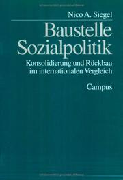 Cover of: Baustelle Sozialpolitik.