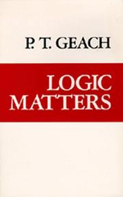 Cover of: Logic Matters | P. T Geach