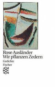 Cover of: Wir pflanzen Zedern. Gedichte. ( Lyrik).