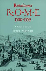 Cover of: Renaissance Rome 1500-1559: A Portrait of a Society