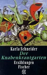 Cover of: Der Knabenkrautgarten by K. Schneider