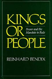 Kings or People by Reinhard Bendix