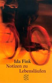 Cover of: Notizen zu Lebensläufen. by Ida Fink