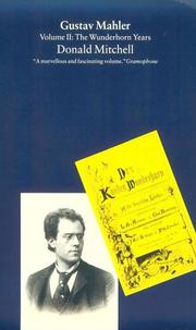 Cover of: Gustav Mahler by Donald Mitchell