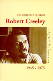 Cover of: The collected poems of Robert Creeley, 1945-1975. by Robert Creeley