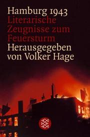 Cover of: Hamburg 1943. Literarische Zeugnisse zum Feuersturm.