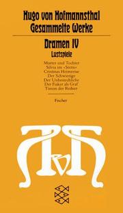 Cover of: Gesammelte Werke, 10 Bde., Tb., 4, Dramen IV. Lustspiele.