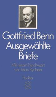 Cover of: Ausgewählte Briefe. by Gottfried Benn, Gottfried Benn