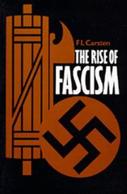 Cover of: The Rise of Fascism by F. L. Carsten
