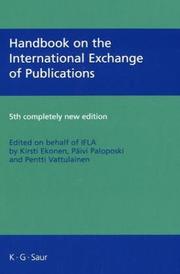 Cover of: Handbook on the International Exchange Of Publications