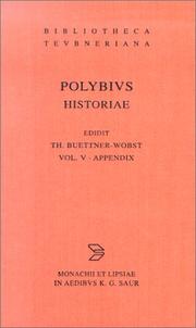 Cover of: Historiae, vol. V: Appendix: Indices et historiarum conspectus (Bibliotheca scriptorum Graecorum et Romanorum Teubneriana)