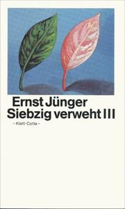 Cover of: Siebzig verweht, Bd.3