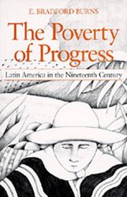 The poverty of progress by E. Bradford Burns