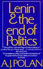 Cover of: Lenin and the end of politics