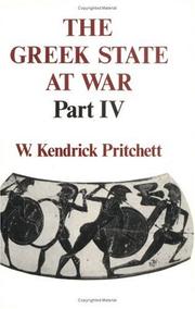 Cover of: The Greek State at War, Part IV