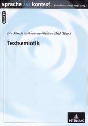 Cover of: Textsemiotik: Studien Zu Multimodalen Texten (Sprache Im Kontext)