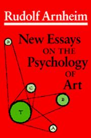 Cover of: New essays on the psychology of art