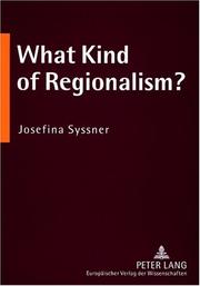 Cover of: What Kind of Regionalism?: Regionalism And Region Building in Northern European Peripheries