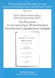 Das Russische in Zweisprachigen Worterbuchern by Renate Belentschikow