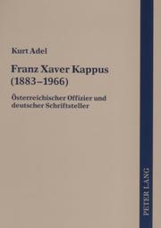 Cover of: Franz Xaver Kappus (1883-1966): Osterreichischer Offizier Und Deutscher Schriftsteller