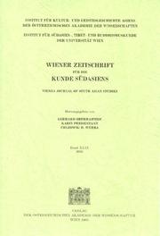 Cover of: Wiener Zeitschrift Für Die Kunde Südasiens 49 (Wiener Zeitschrift Für Die Kunde Südasiens) by Austrian Academy of Sciences