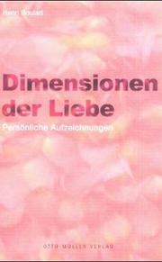 Cover of: Dimensionen der Liebe