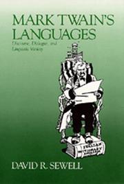 Cover of: Mark Twain's languages by David R. Sewell