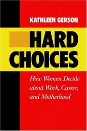 Cover of: Hard Choices | Kathleen Gerson