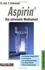 Cover of: Aspirin by Ferdinand Vennemann