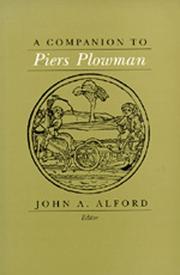 Cover of: A Companion to <i>Piers Plowman</i> by John A. Alford