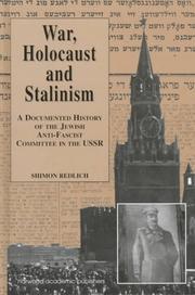 Cover of: War, Holocaust and Stalinism | REDLICH