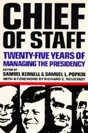 Cover of: Chief of Staff | 