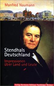 Cover of: Stendhals Deutschland: Impressionen Uber Land Und Leute