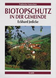 Cover of: Biotopschutz in der Gemeinde.