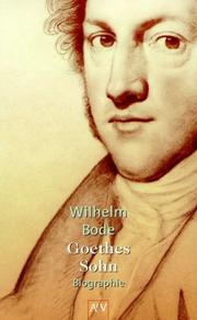 Cover of: Goethes Sohn.