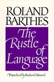 Cover of: The Rustle of Language by Roland Barthes