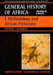 Cover of: UNESCO General History of Africa, Vol. I, Abridged Edition by Joseph Ki-Zerbo, Joseph Ki-Zerbo