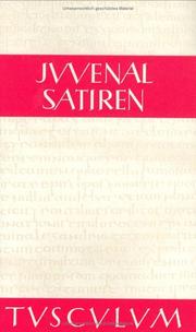 Cover of: Satiren. Zweisprachige Ausgabe: Lateinisch / Deutsch.