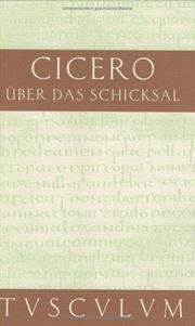 Cover of: Über das Schicksal / De fato.