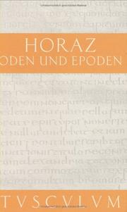 Cover of: Oden und Epoden.