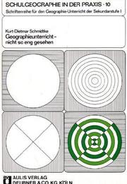 Cover of: Geographieunterricht nicht so eng sehen.