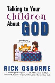 Cover of: Talking to your children about God