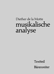 Cover of: Musikalische Analyse.