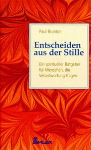 Cover of: Entscheiden aus der Stille.