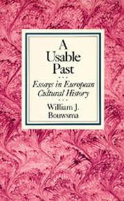 Cover of: A usable past: essays in European cultural history