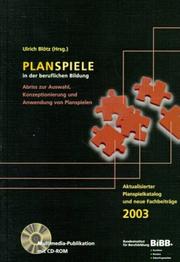 Cover of: Planspiele in der beruflichen Bildung.