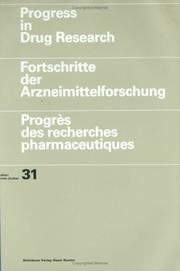 Cover of: Progress in Drug Research / Volume 31 (Progress in Drug Research) by JUCKER