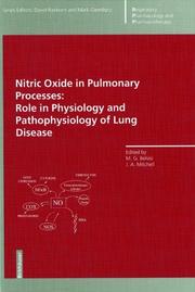 Cover of: Nitric Oxide in Pulmonary Processes by 