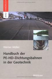 Cover of: Handbuch der PE-HD-Dichtungsbahnen in der Geotechnik (BauHandbuch)